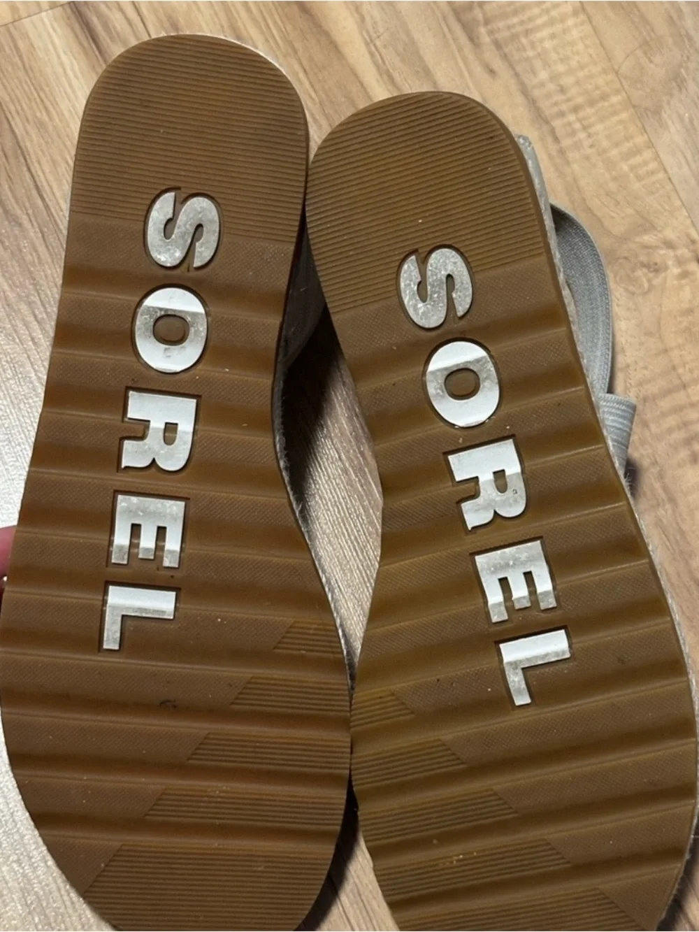 Sorel 9 Womens Cream Cross-Strap Espadrille Sandals Shoes Casual Summer Festival - Picture 4 of 5